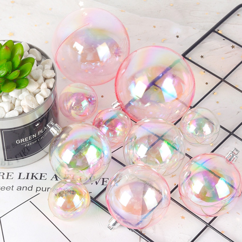 Bộ 4 Quả Cầu Trong Suốt Trang Trí Bánh Kem