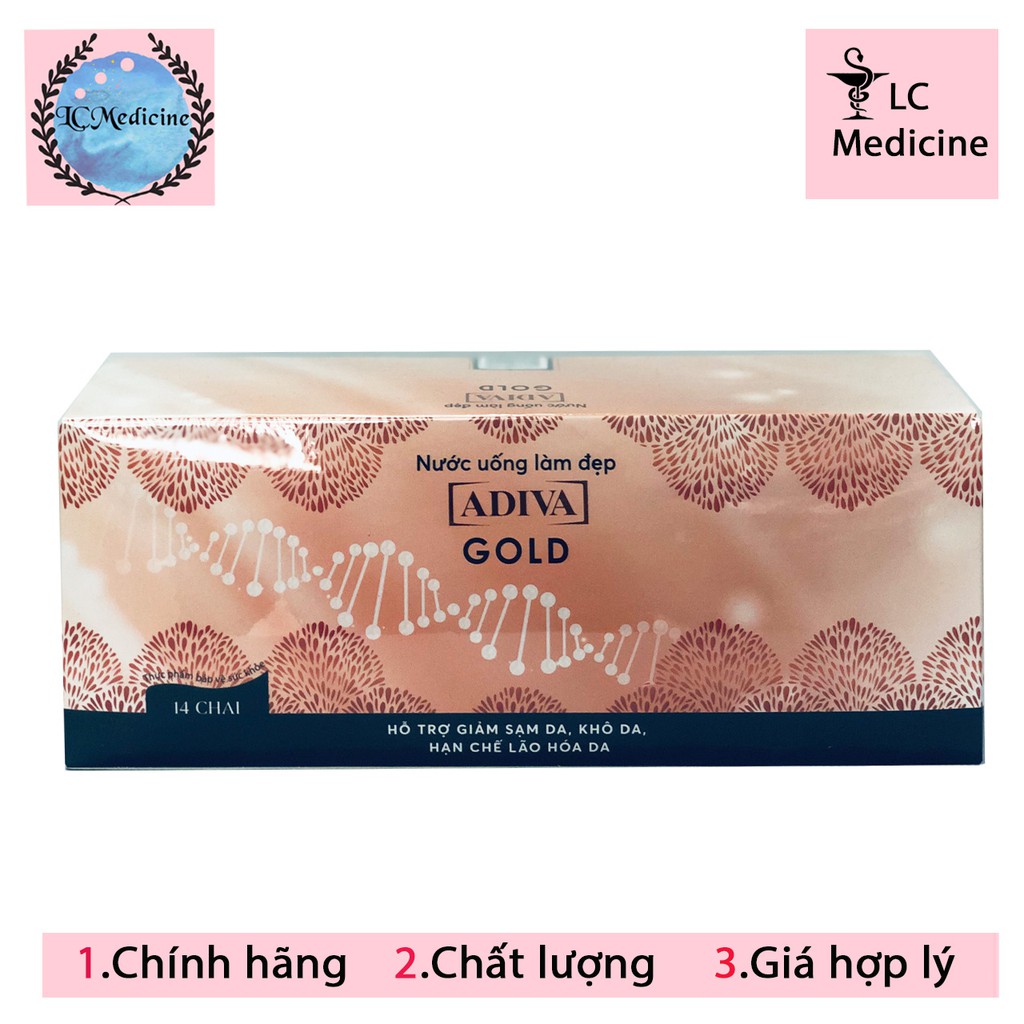 Collagen ADIVA Gold Dạng Nước - Giảm Nếp Nhăn, Không Lo Chảy Xệ - LC MEDICINE