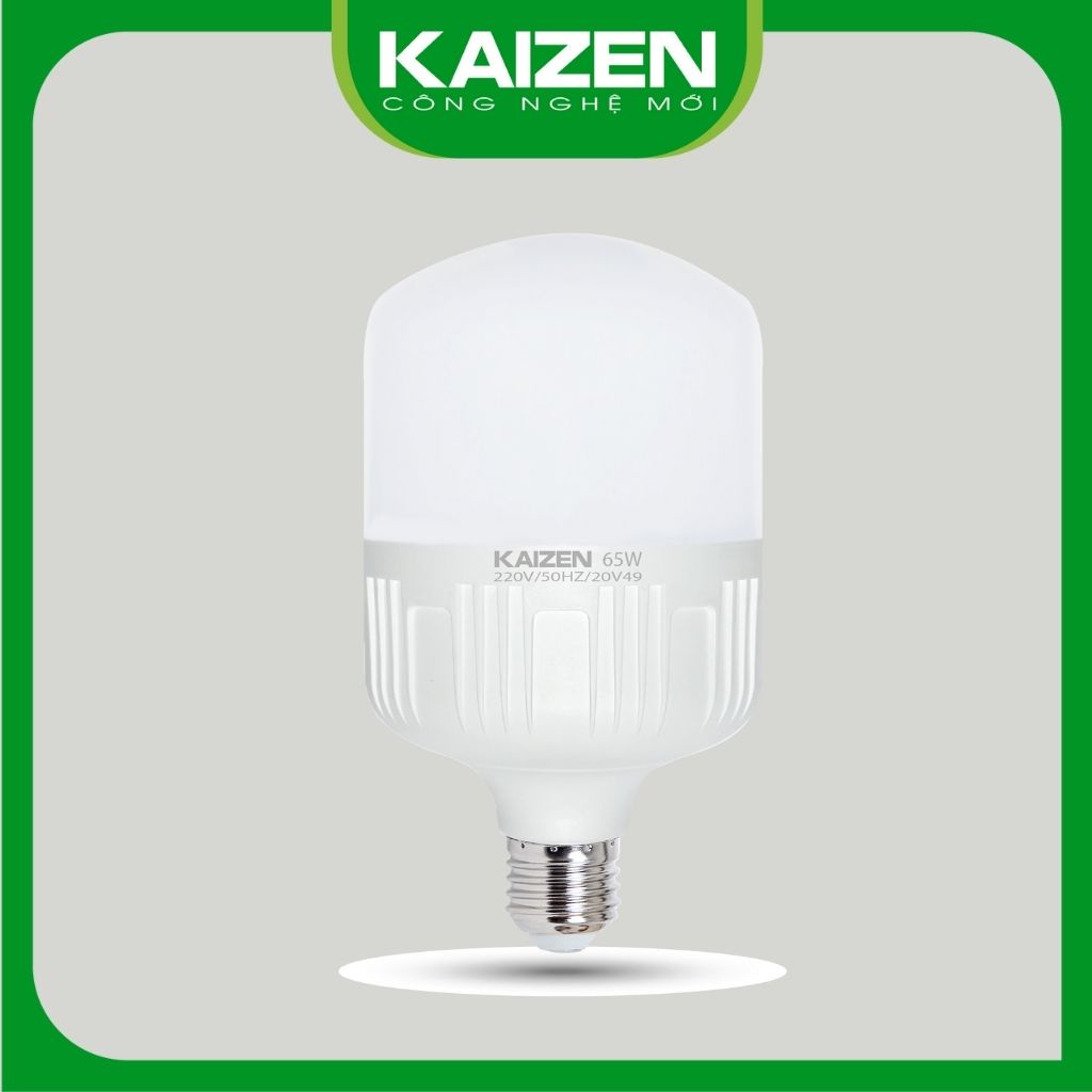 Bóng Đèn Led Trụ Nhựa KAIZEN Siêu Tiết Kiệm Điện Năng, Led Trụ Công Suất Lớn