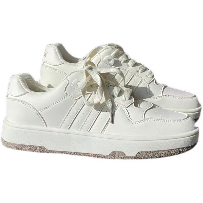 Giày kem thể thao nữ phong cách Hàn quốc, ULLZANG STYLE