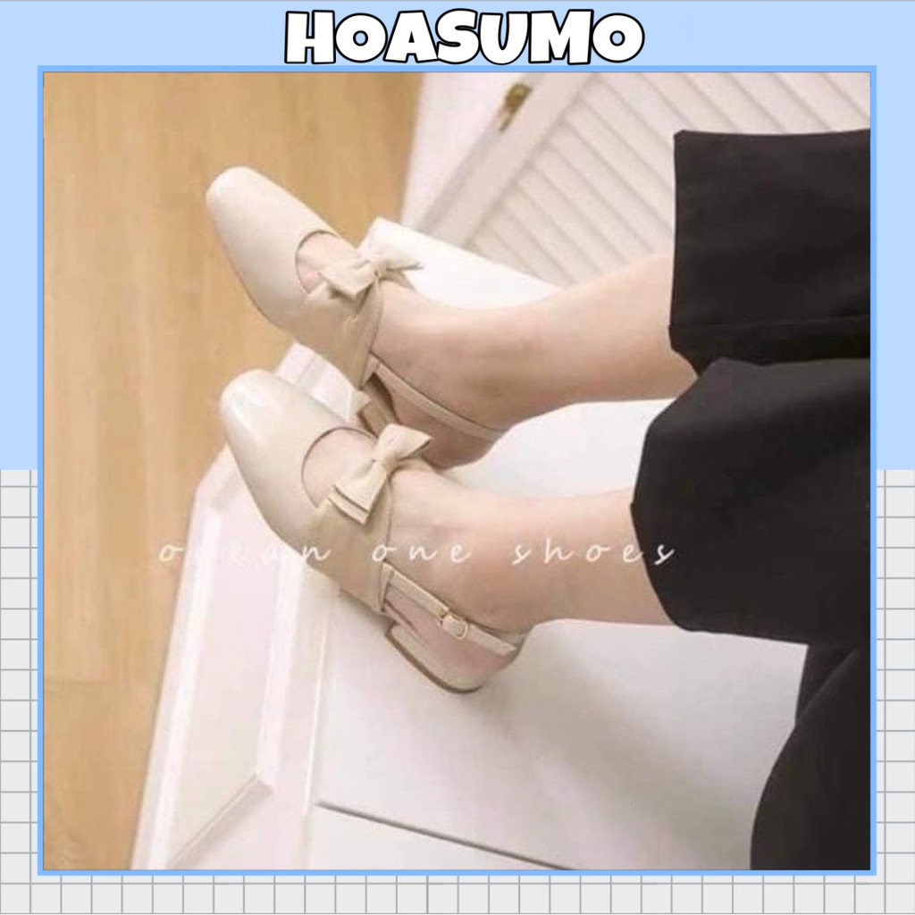 Giày búp bê nơ to quai cài da bóng | BigBuy360 - bigbuy360.vn