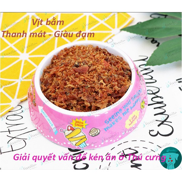 [100% TỪ THỊT TƯƠI]Thức Ăn Bổ Sung JFamille, Gà/ Vịt Thịt Bằm Tổng Hợp, Giàu Dinh Dưỡng và Protein. Gói 100gr. JF106