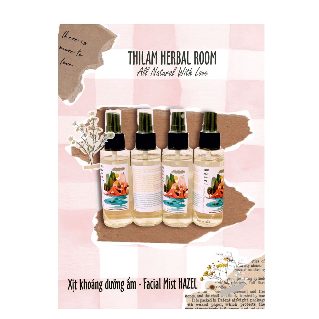 🌿Thilam Herbal Room🌿 Xịt Khoáng dưỡng ẩm mặt handmade Hazel | BigBuy360 - bigbuy360.vn