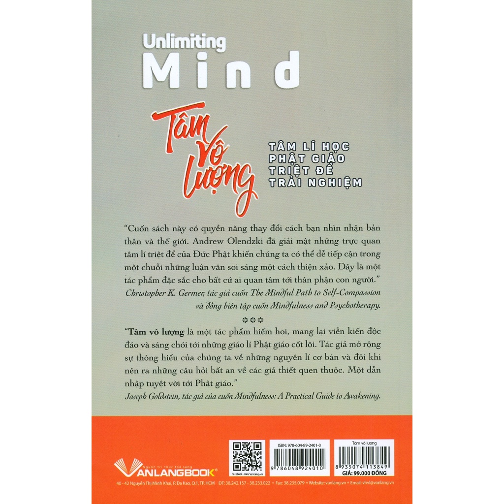 Sách Tâm Vô Lượng - Kỹ năng sống