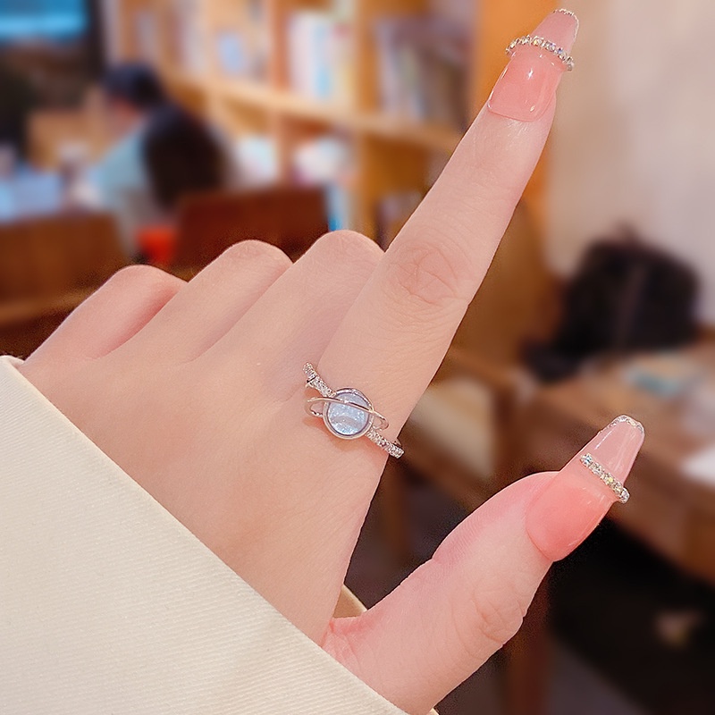 Nhẫn Mạ Vàng / Bạc 925 Đính Đá Zircon Nhiều Kiểu Dáng Thời Trang Hàn Quốc