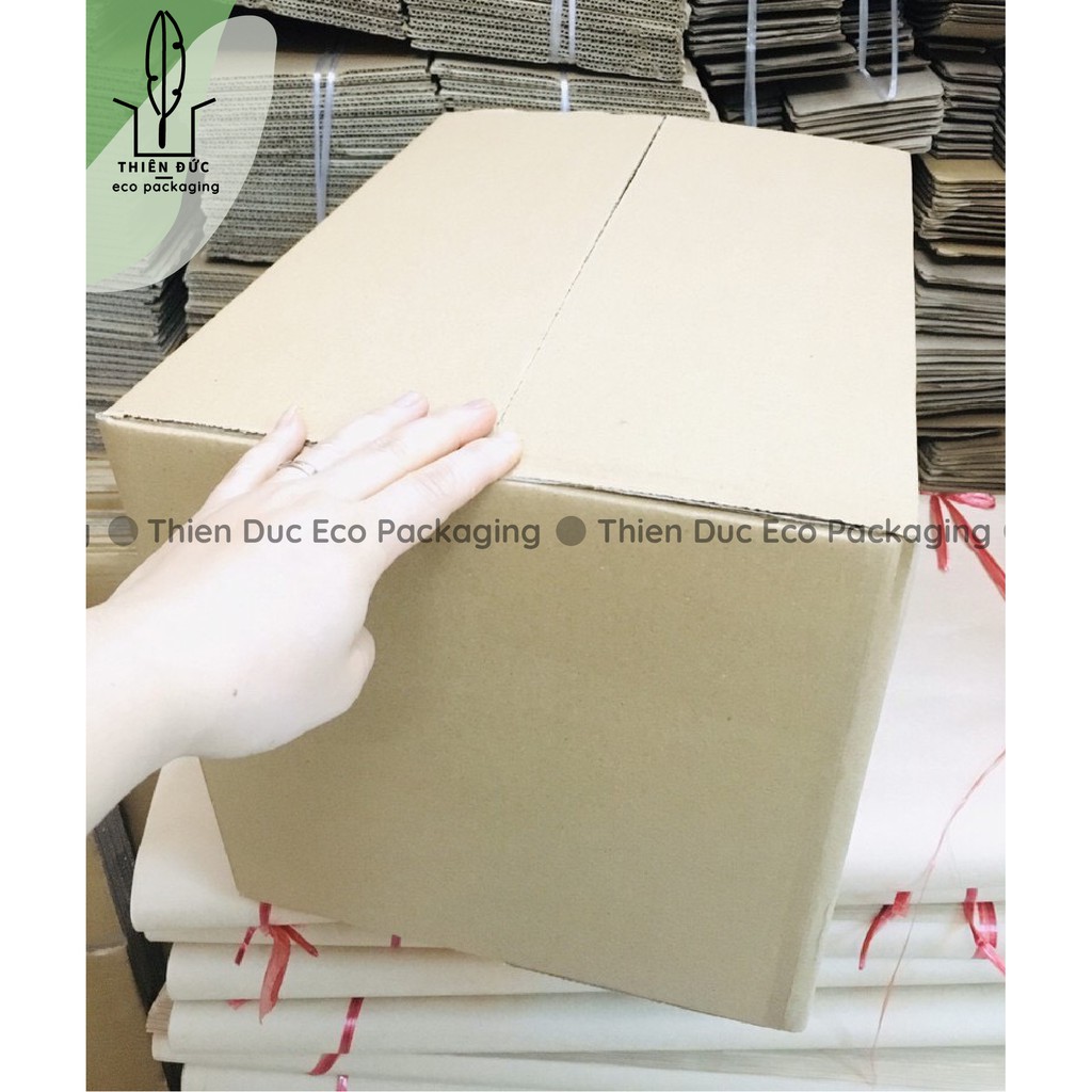 Combo 10 THÙNG GIẤY 40X30X25 CM cỡ to GIÁ RẺ - BAO BÌ XANH - THÙNG CARTON dùng đóng hàng, chuyển đồ, lưu trữ đồ đạc