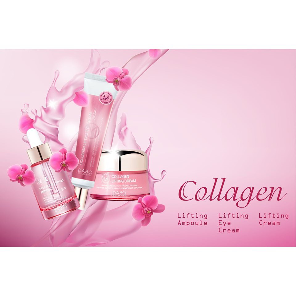Kem Dưỡng Da Collagen cao cấp - DABO Collagen Lifting Cream Nâng cơ da, Tái tạo &amp; Chống lão hóa, Mờ nếp nhăn, Trắng da