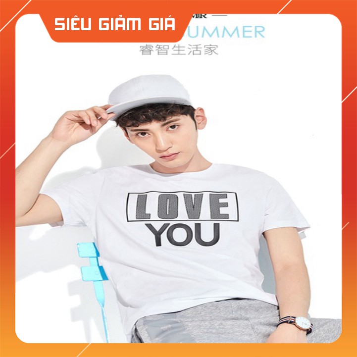 I-1531 Thời Trang Áo Thun Nam Tay Ngắn In LOVE YOU [Xưởng May Giá Sỉ]