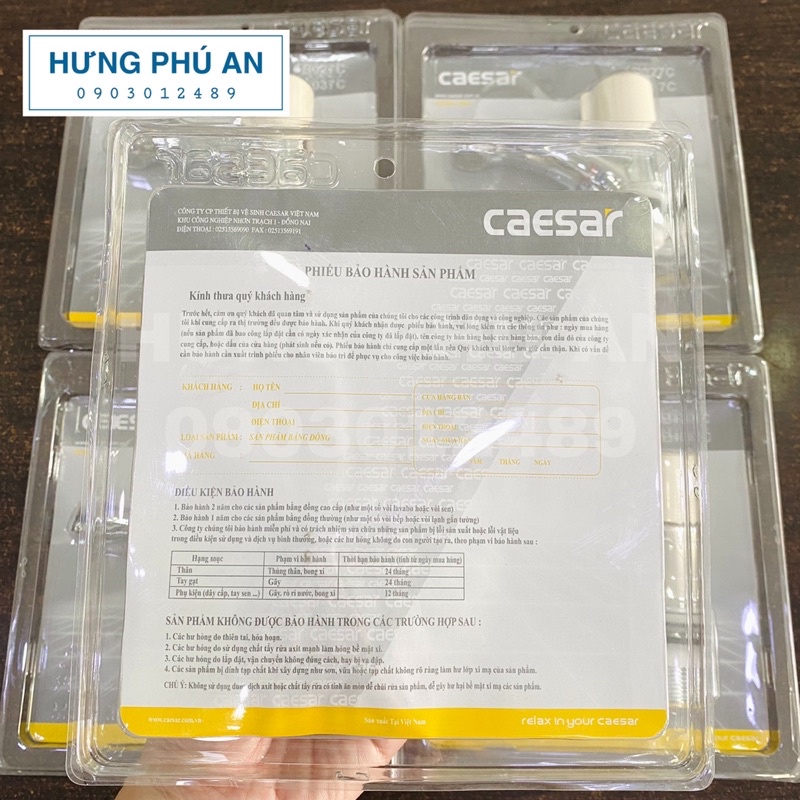 Vòi Lavabo nước lạnh CAESAR B037C - chính hãng