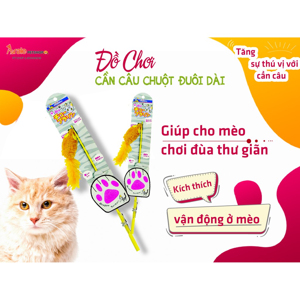 [YÊU THÍCH] ĐỒ CHƠI CẦN CÂU CHUỘT ĐUÔI DÀI