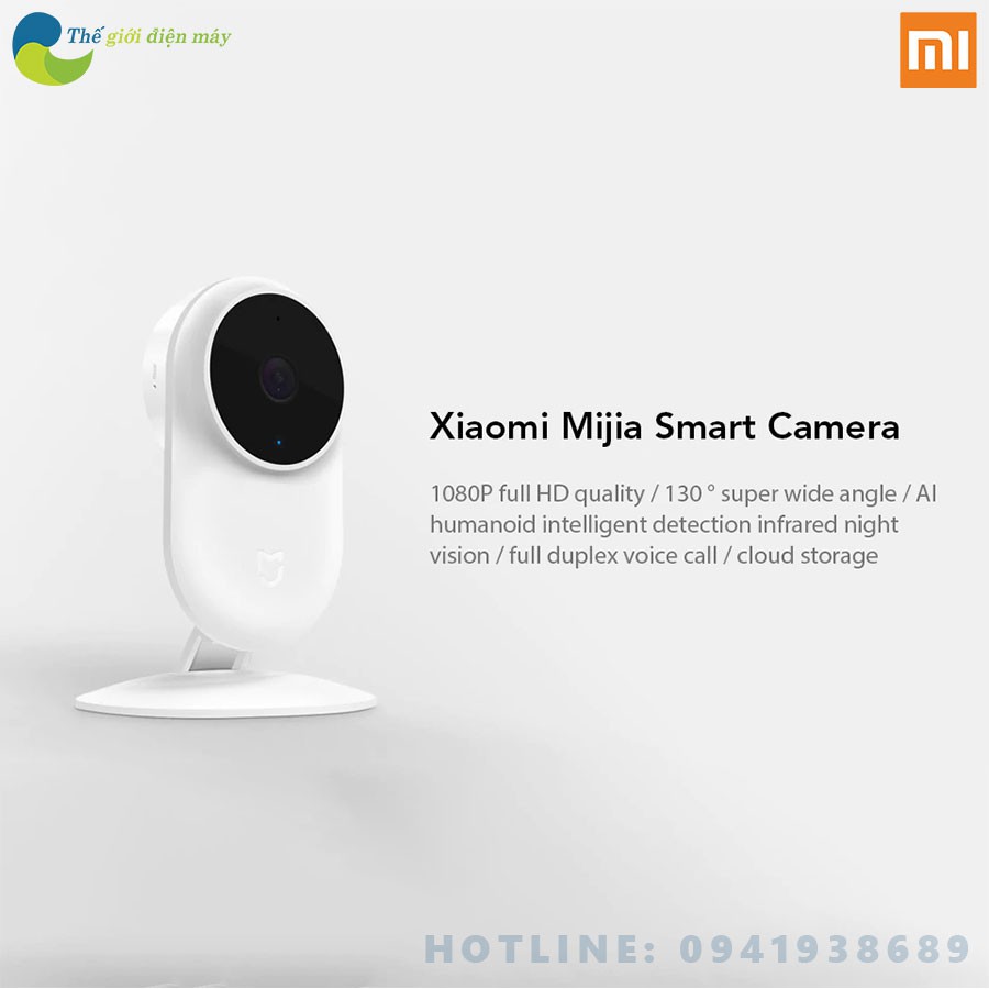 [Bản quốc tế] Camera giám sát xiaomi MI home security 1080P digiworld phân phối bảo hành 12 tháng