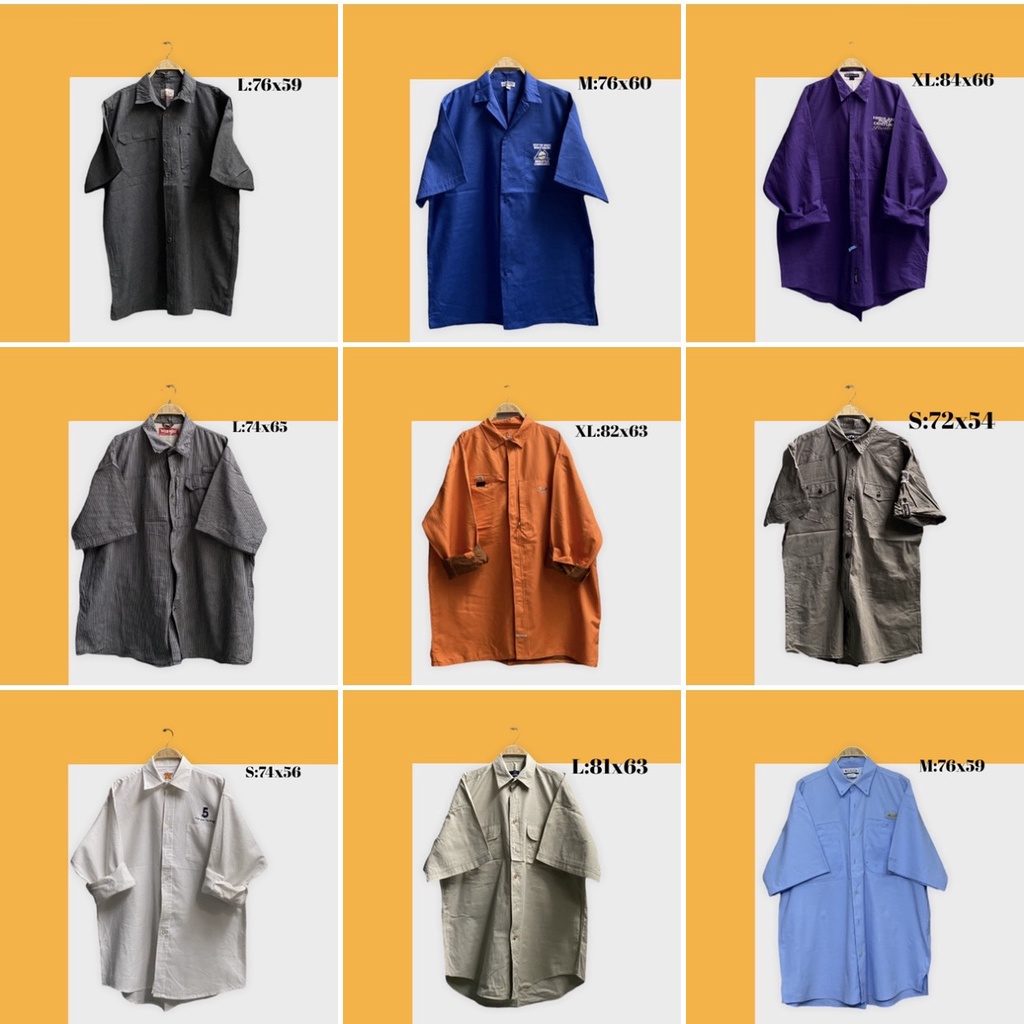 Áo sơ mi kaki tay ngắn và dài 2hand unisex nam nữ