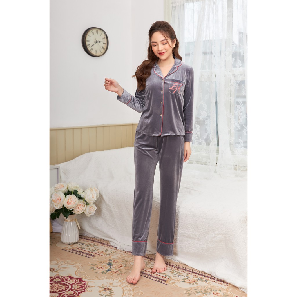 Bộ Mặc Nhà Cao Cấp Nhung EMMA ETN.0024.15
