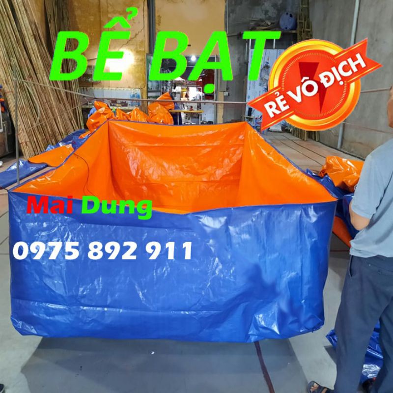 bể bạt nuôi ốc , ếch ,cá