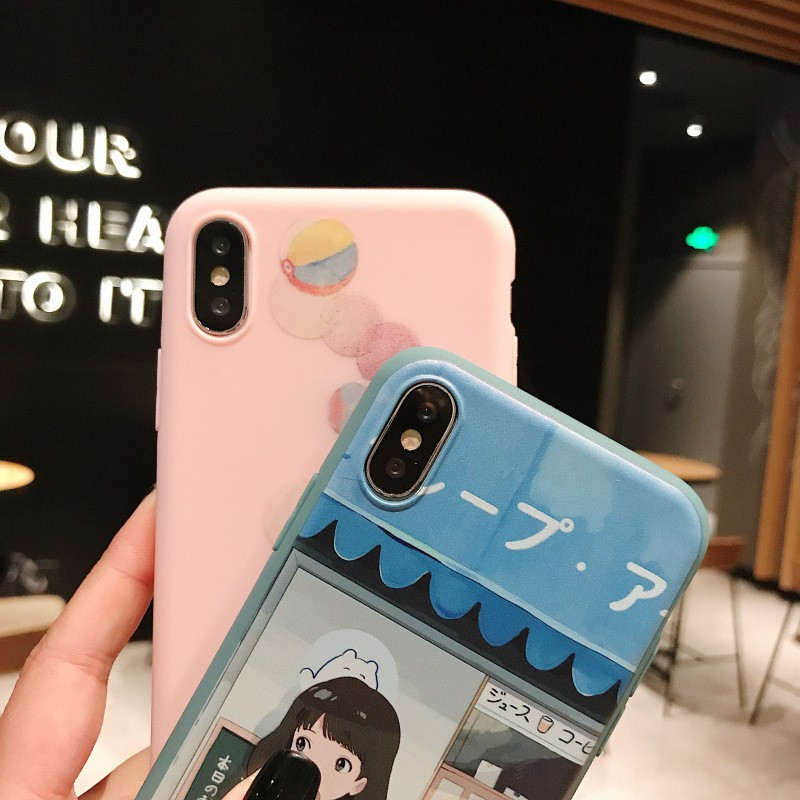 Ốp lưng cho  iphone Kawaii Anime Nhật Bản ip 6 6s 6plus 7 8 plus x xr xs max 11 pro max (a177)