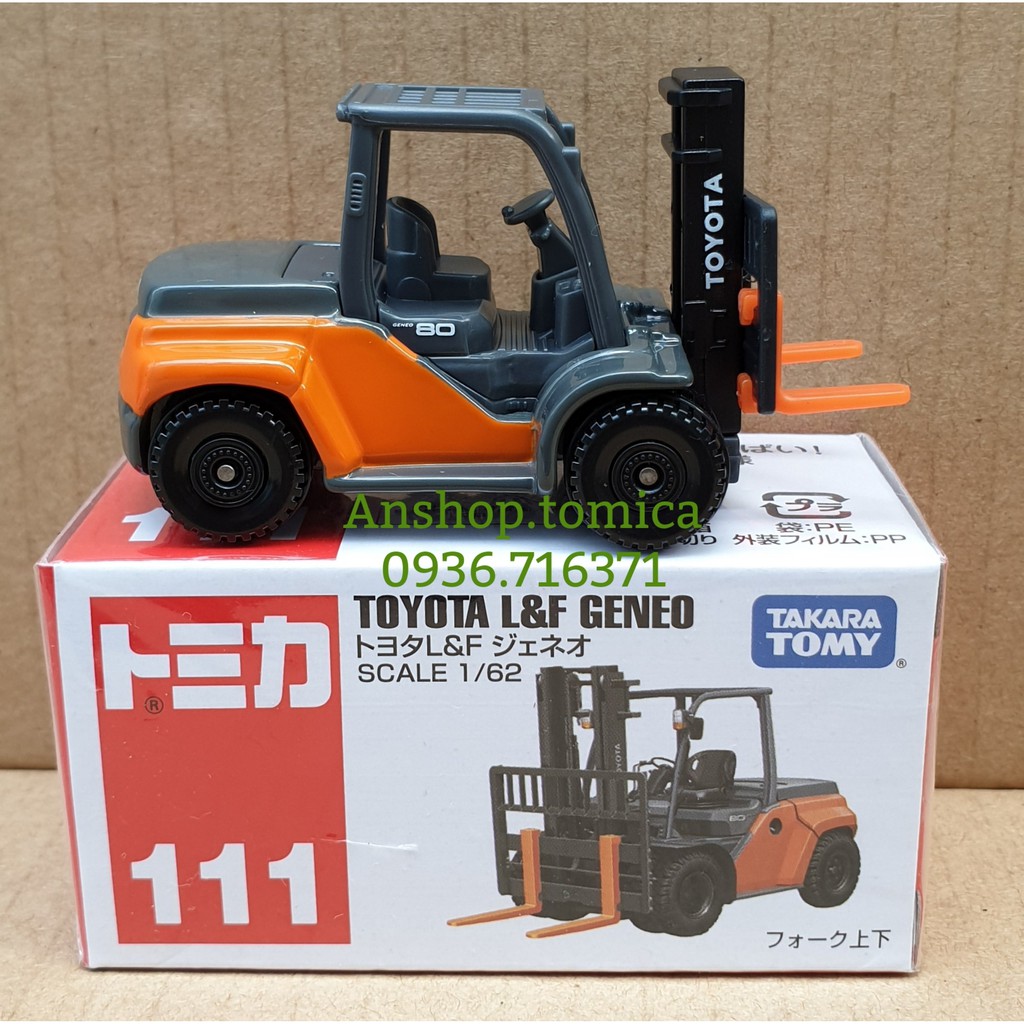 Mô hình xe nâng màu cam tomica Nhật Bản No111