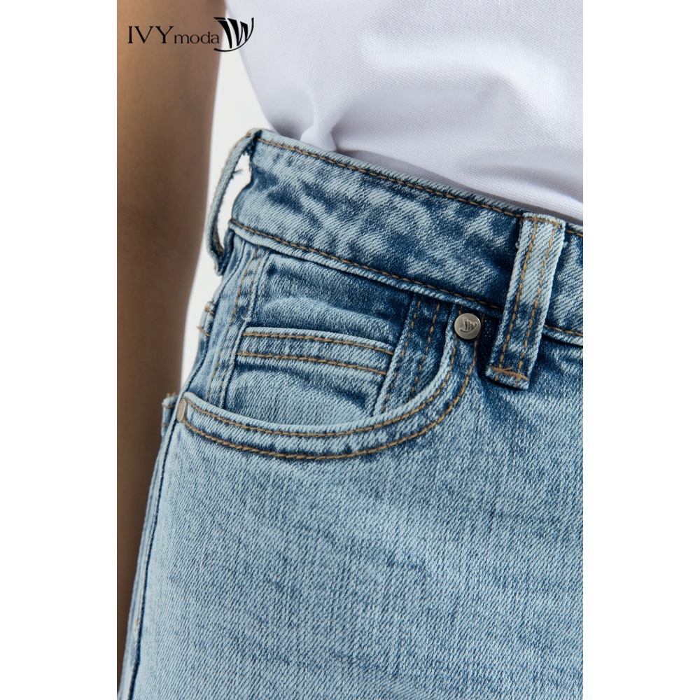 Quần jeans nữ bạc màu IVY moda MS 25B8026