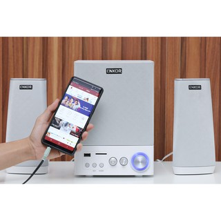 Loa vi tính 2.1 Enkor E900 Bạc