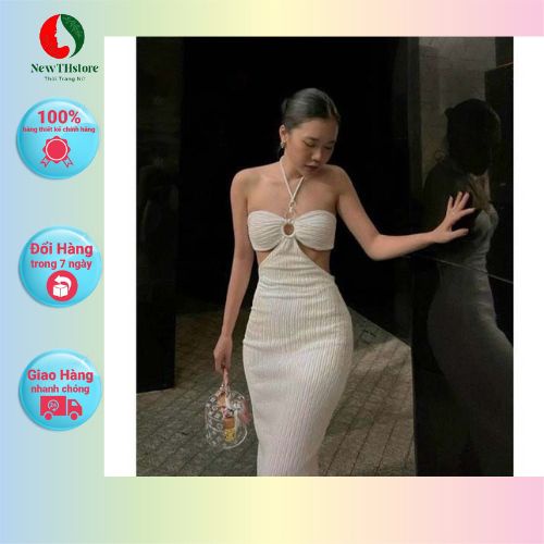 Đầm body maxxi dài khuyên kiểu mới chất thun xốp co giãn mềm from chuẩn
