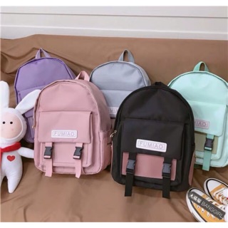 [ORDER+ẢNH THẬT] Balo nữ FUMIAO chống nước Harajuku Ulzzang basic nhiều màu siêu xinh ❤️