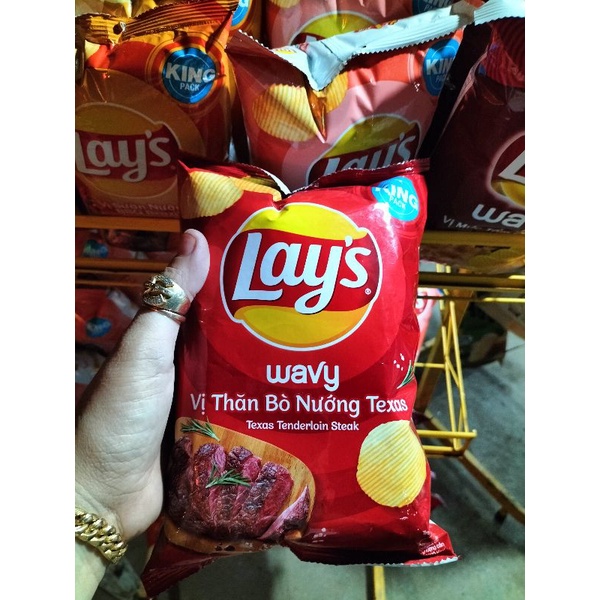 SNACK LAYS KHOAI TÂY ĐẦY ĐỦ HƯƠNG VỊ CÁC LOẠI 36G/52G/63G