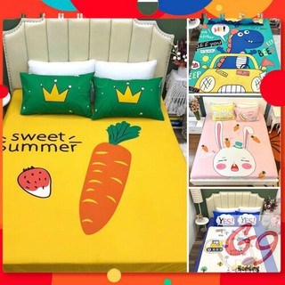 𝐁𝐨̣̂ 𝐠𝐚 𝐠𝐨̂́𝐢 𝐜𝐨𝐭𝐭𝐨𝐧 𝟑𝐃 [Thoáng mát - Siêu cute] [𝐆𝟗 𝐁𝐞𝐝𝐝𝐢𝐧𝐠] Miễn phí bo chun theo kích thước đệm