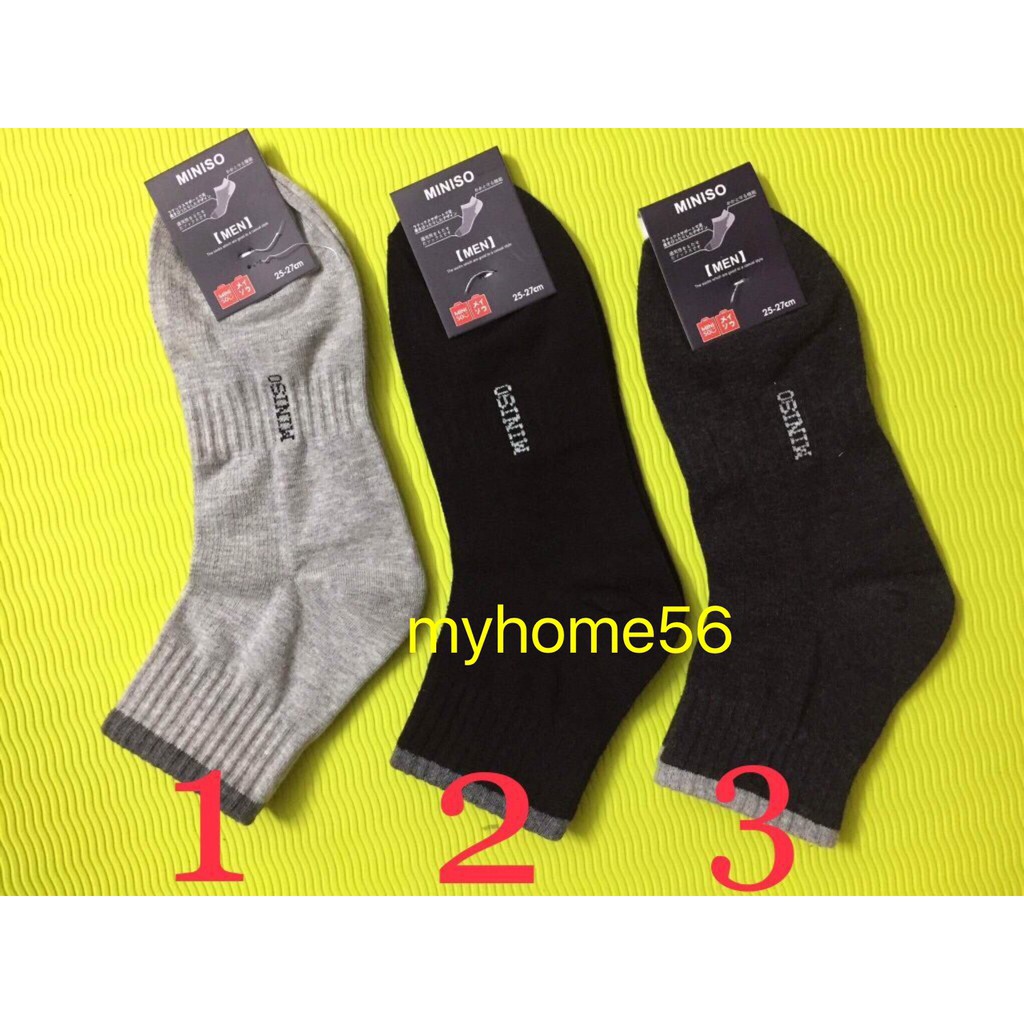 10 đôi tất Miniso cổ cao - cổ thấp