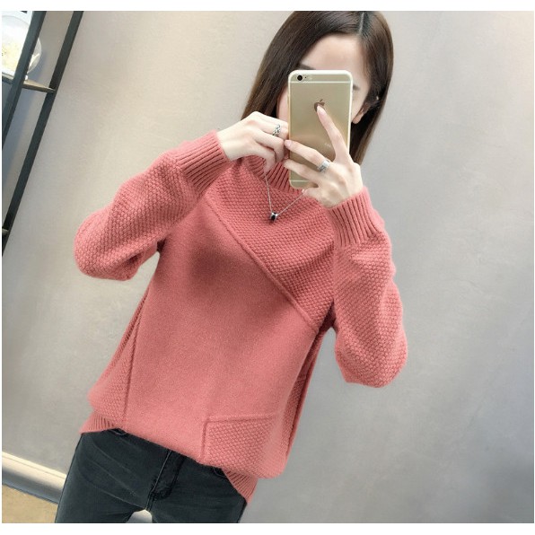 Áo len cao cổ dáng dài chấm tròn mới nhất 2020 | BigBuy360 - bigbuy360.vn