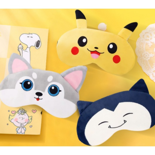 Bịt mắt ngủ hoạt hình mẫu mới 2022 bịt mắt ngủ kèm túi gel làm mát