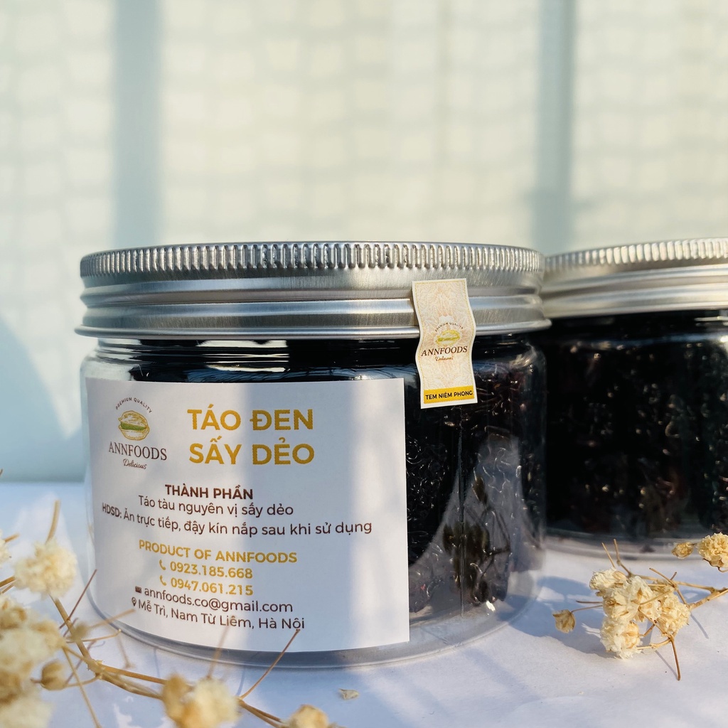 Táo Đen Sấy Dẻo Táo Tàu Đen Sấy Dẻo Không Đường Loại 1 Ăn Vặt Chốt Cho Sức Khỏe  - Annfoods