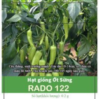 Hạt Giống Ớt Sừng 122 (0.2gr)