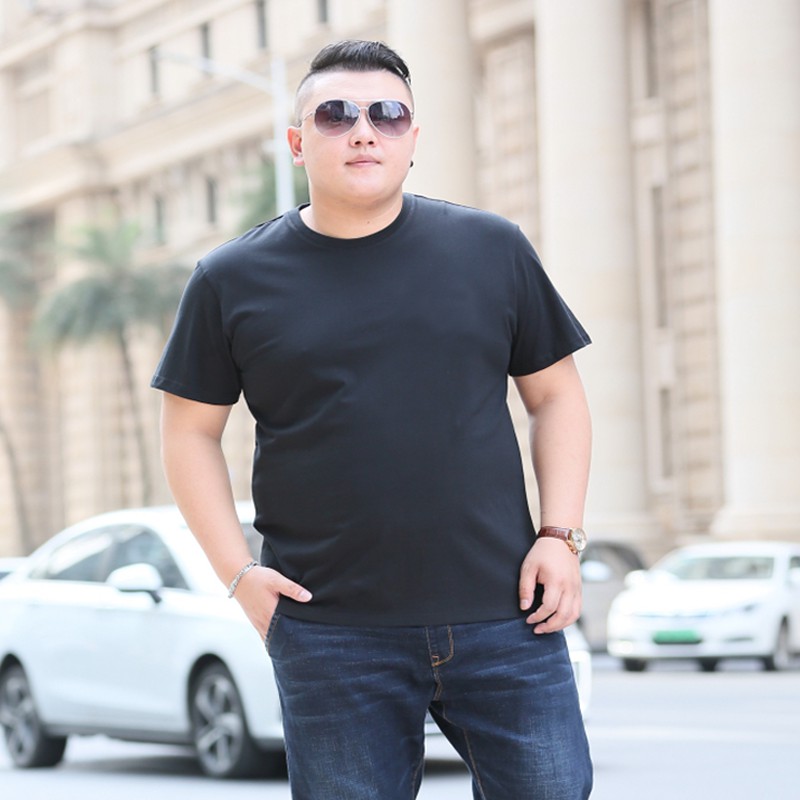 Áo Thun Nam BigSize Cổ Tròn Tay Ngắn từ 80kg - 105kg, Vải Cotton Thoáng Mát | BigBuy360 - bigbuy360.vn