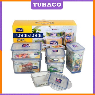 Hộp nhựa bảo quản thực phẩm Lock&Lock đầy đủ kích thước - Bộ 6 hộp (hàng chính hãng) Tuhaco