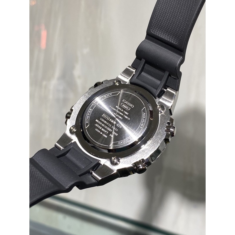 Đồng hồ nam Classic Casio AMW-870-1A - Kích thước vỏ : 51,5×44×12,2mm