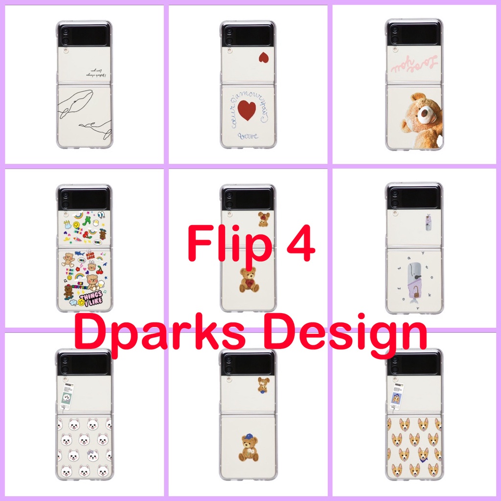 Bao da điện thoại Hàn Quốc Z Flip 4 Polycarbonate cho Samsung Galaxy DPARKS Collection 1