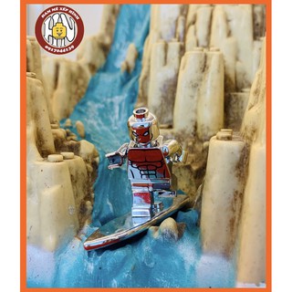 Minifigures Marvel - Siêu anh hùng - Silver Surfer - Suit Mạ Bóng - Hàng Cao Cấp - Ảnh shop !