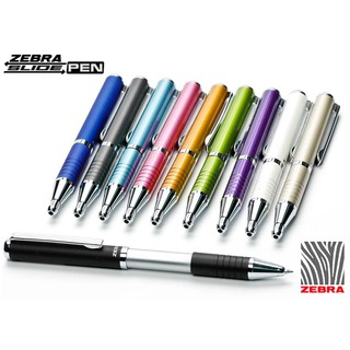 Bút bi trược Zebra BP115 Slide ball point pen (thân màu xanh lá)