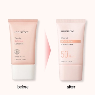 [Mẫu 2022] Kem Chống Nắng Nâng Tone Innisfree Tone Up No Sebum SPF50/PA++++ 50ml