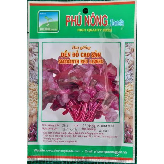 Hạt Giống Rau Dền Đỏ Phú Nông Gói 20 Gram