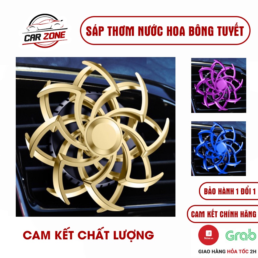 Sáp thơm ô tô bông tuyết, nước hoa ô tô gắn cửa gió điều hòa xe ô tô