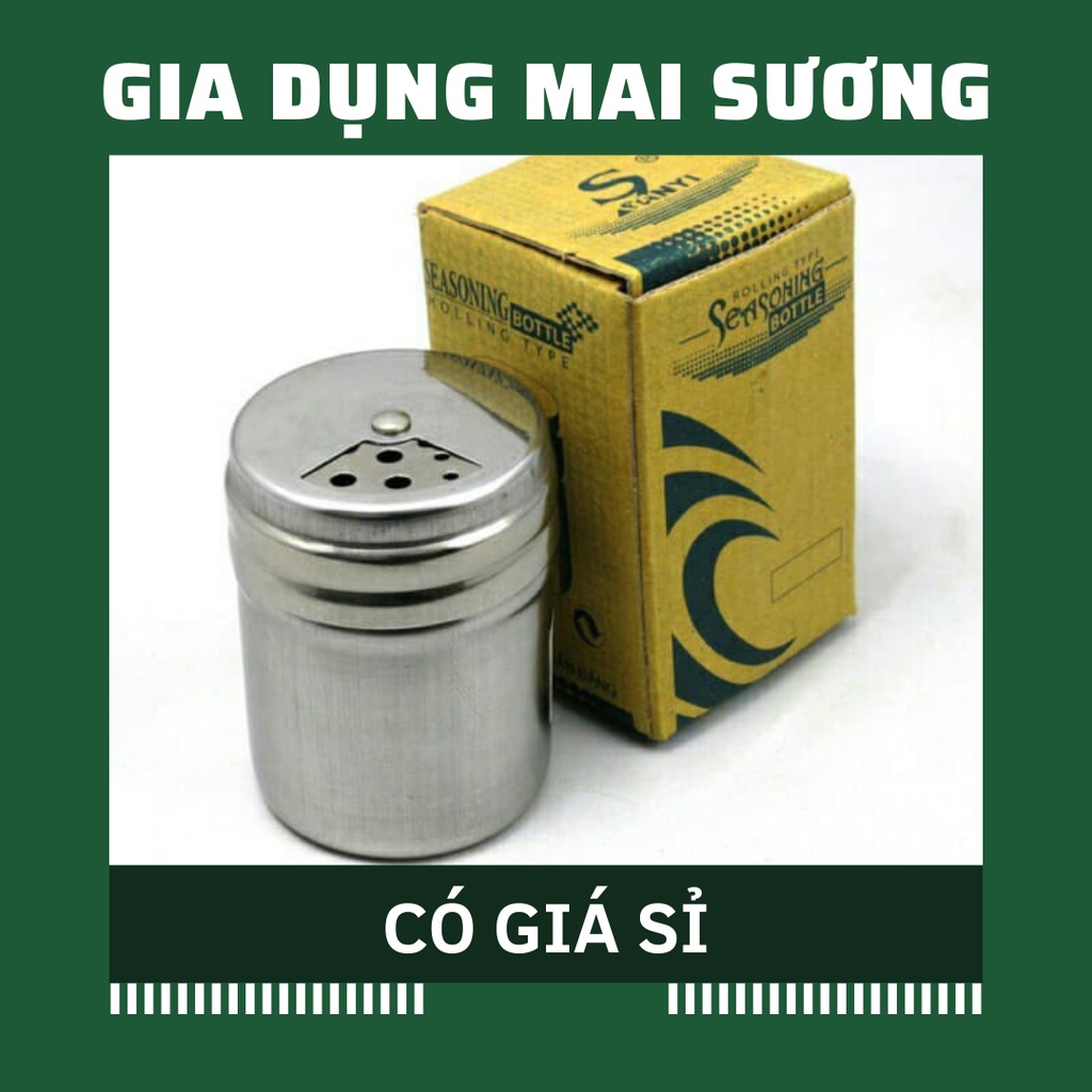 [Giá Sỉ] Hũ Đựng Tăm Đựng Tiêu INOX