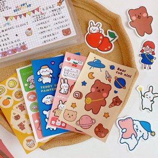 Set phụ kiện sticker trang trí sổ