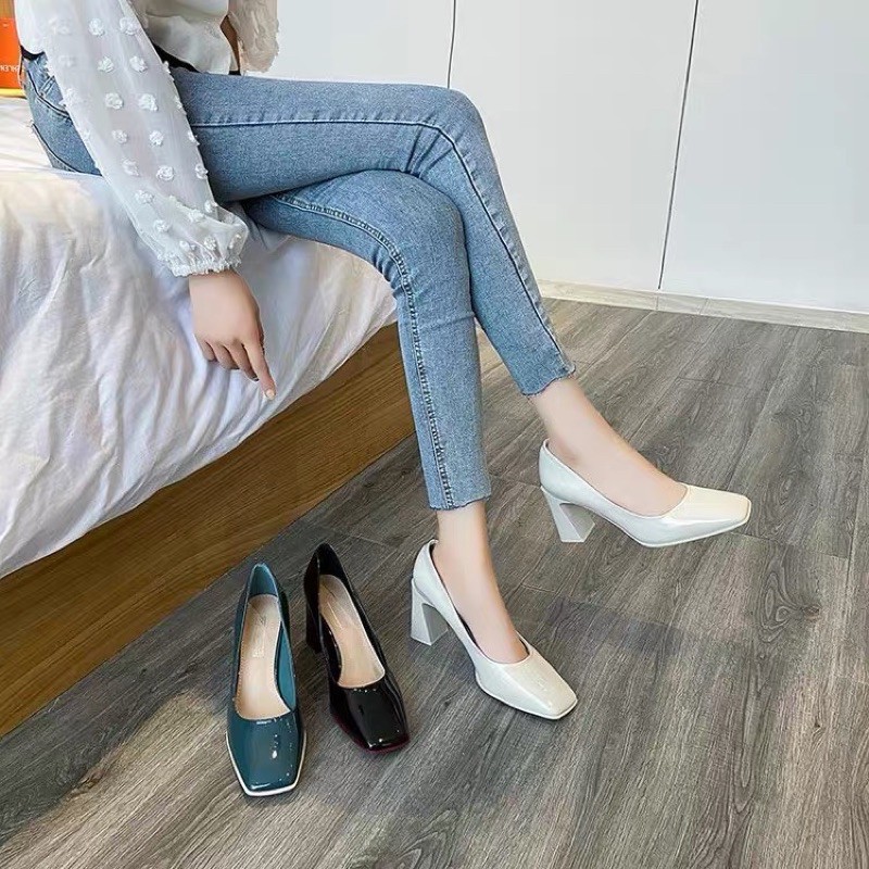 Giày loli trơn đế 5cm