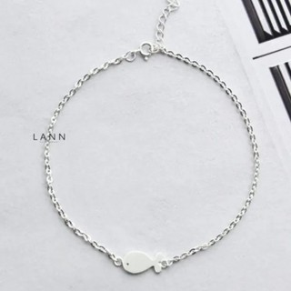 Lắc chân cá heo BẠC S925 LANN A006
