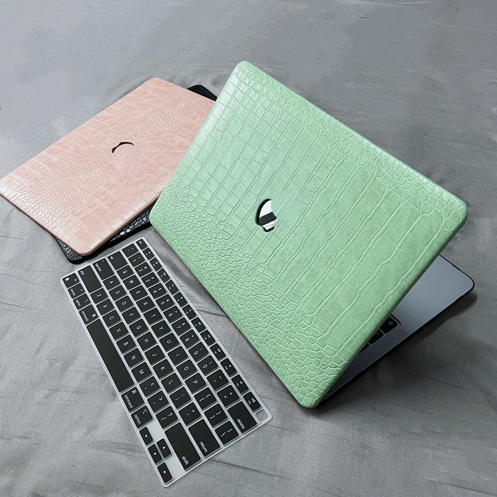 Laptop Leather Case For Macbook Air 13 A2179 2020 Pro 13 A2289 A2251 Cover For Macbook Pro14.2 16 A2442 A2485  A1932 A1466 A2159 With Keyboard Cover BGTA
