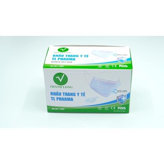 khẩu trang y tế thành long 4 lớp kháng khuẩn hộp 50c
