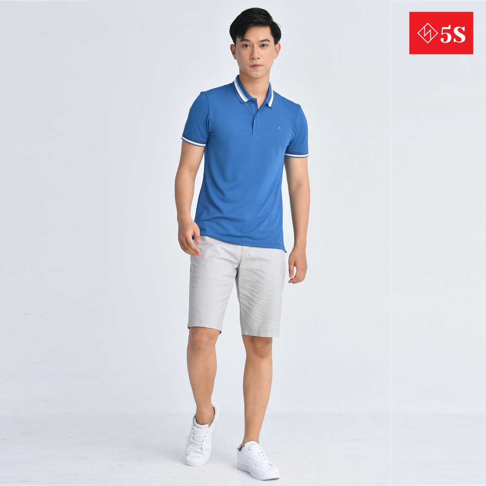 Quần Short Nam 5S (6 màu), Chất Kaki Cotton Co Giãn, Thấm Hút Tốt, Hạn Chế Nhăn (QSK21020-01)