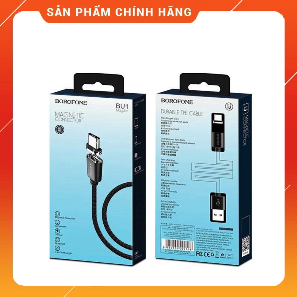 Dây Cáp Sạc Từ Hít Nam Châm BU1 - Cổng Type C 1,2m