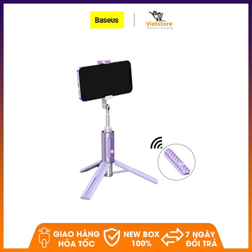 Gậy tripod Baseus chụp ảnh tự sướng không dây Bluetooth cho dân du lịch