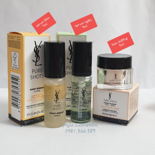 SÉT DƯỠNG SÁNG DA YSL PURE SHOTS